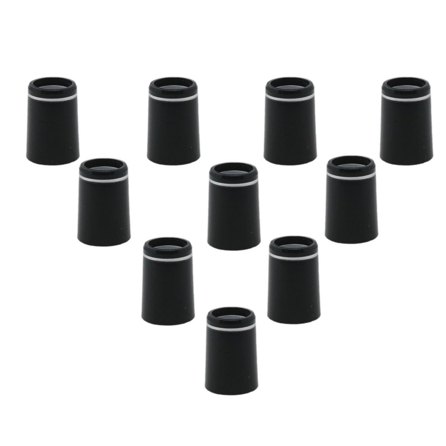 yukata Black Golf Ferrules Golf Club Ferrules Golf Ring Golf Tapered Ferrules 0.370 Golf Club Parts for Most Brands of Irons 10PCS