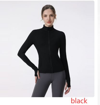 Women's Active Fit Zip Jacket for Yoga & Running