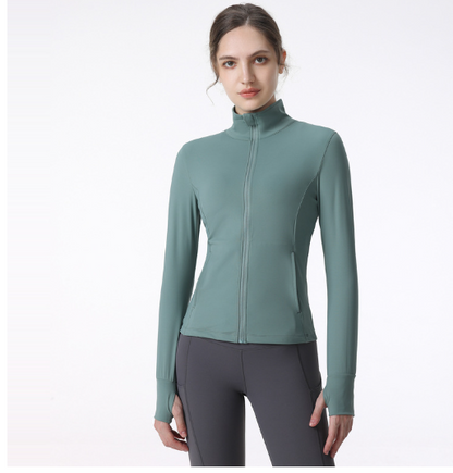 Women's Active Fit Zip Jacket for Yoga & Running