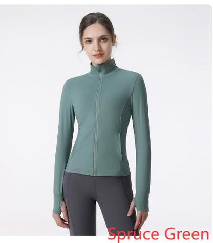 Women's Active Fit Zip Jacket for Yoga & Running