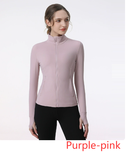 Women's Active Fit Zip Jacket for Yoga & Running