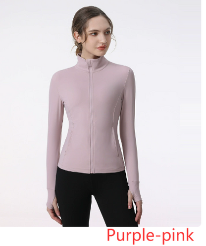 Women's Active Fit Zip Jacket for Yoga & Running